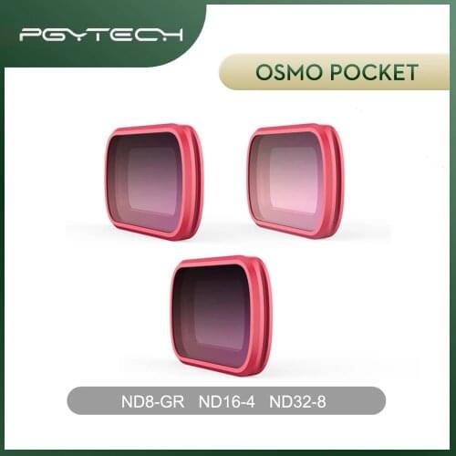 PGYTECH Osmo Pocket Filters ND8-GR ND16-4 ND32-8 Filters GND Set for DJI Osmo Pocket Profesional Accessories