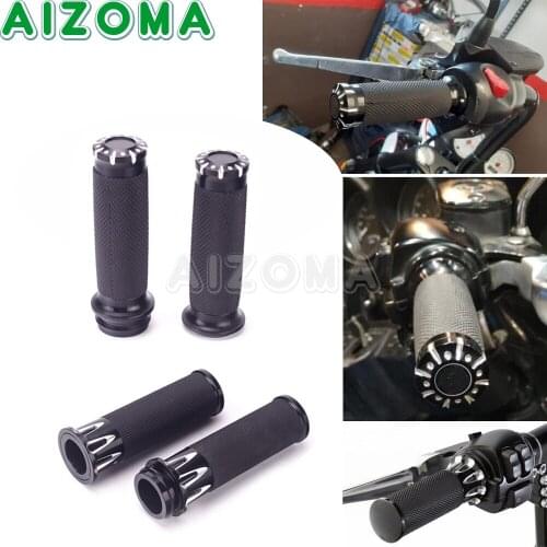 Cruise Motorcycle CNC Universal 1' 25MM Handlebar Hand Handle Bar Grips For Harley Touring Sporster Dyna Raod Kind Street Glide