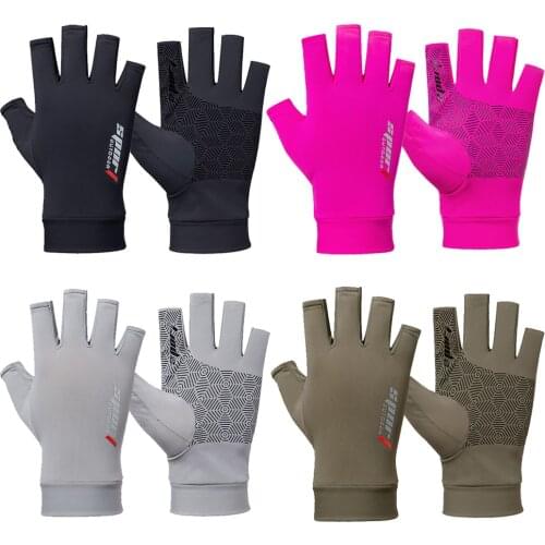 Summer Half Finger Bicycle Gloves Elastic Breathable Anti-Slip MTB Bike Mitten Short Sports Gloves Accessories