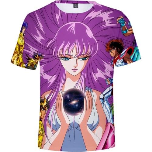 Saint Seiya Hot fashion 3D comfortable casual T shirt Men boys Women Short Sleeve Summer Tees girls suitable Saint Seiya t shirt