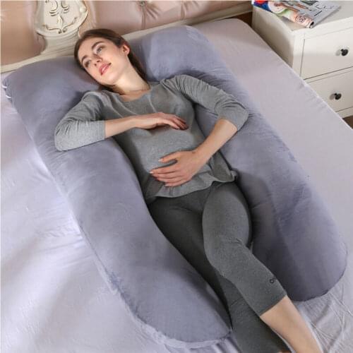 New Sleeping Support Pillow For Pregnant Women Body Cotton Pillowcase U Shape Maternity Pillows Pregnancy Side Sleepers Bedding