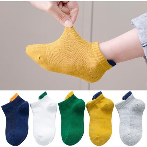 New Kids Cotton Socks 10Pcs/5Pairs Children Breathable Sports Sokcs Unisex Enfant Garcon Skarpetki Dla dzieci for Boys Girls