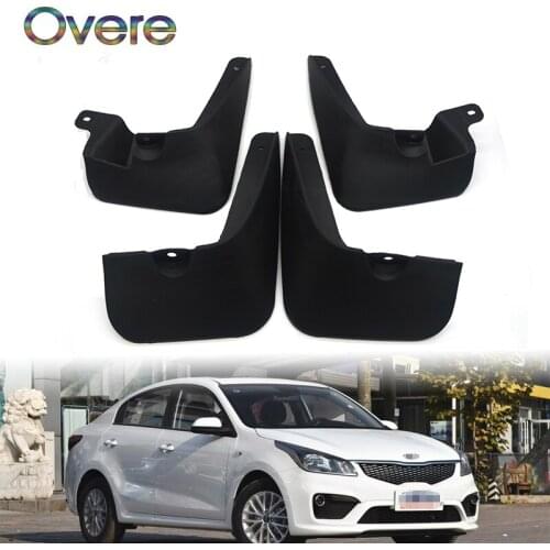 OVERE Car Front Rear Mudguards For 2006 2007 2008 2009 KIA RIO 4-Door Sedan LX SX Car-styling 1Set/4Pcs Mudflaps Accessories