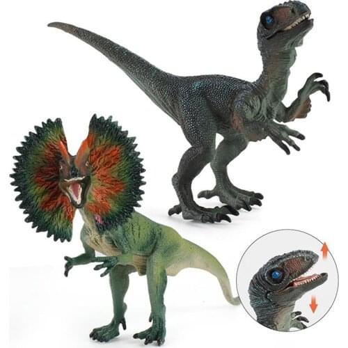 Realistic Dinosaur Model Lifelike Dilophosaurus Dinosaurs Figure Playset Gift For Children Simulation Dinosaurs Animal Toy
