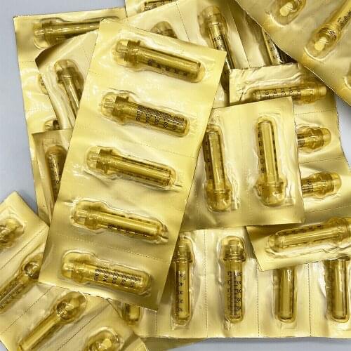 0.5ml 50pcs Syringe Ampoule Head for Hyaluron Gun pen Hyaluron Pen High Pressure Wrinkle Removal Water Syringe Disposable