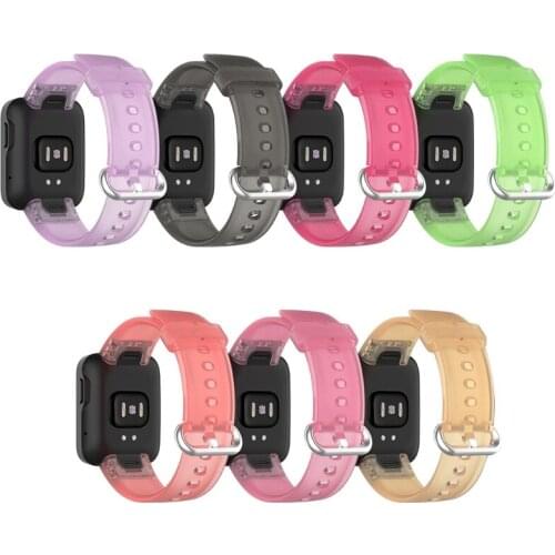 Silicone Watch Band Strap for Mi Watch Lite/Redmi Watch Original Transparent Sport WristBand Bracelet Replacement 21.5mm M5TD
