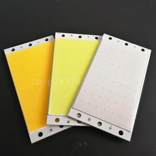 LED 94x50mm Ultra Bright 15W LED COB Strip Lamp Lights Chip On Board Warm Pure White Blue Lighting Source for DIY Bulb