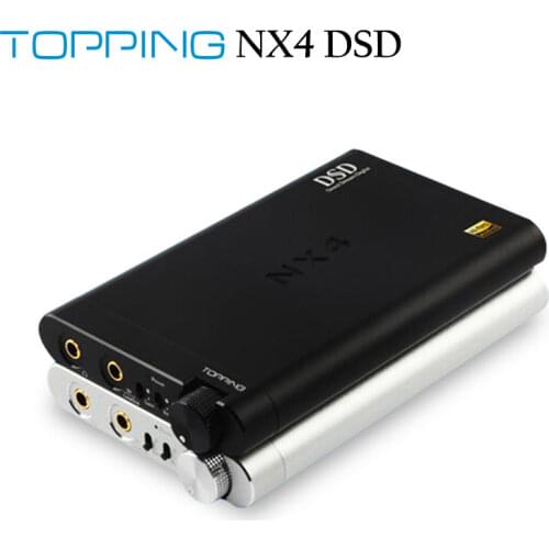 TOPPING NX4 DSD DAC ES9038Q2M XMOS XU208 PCM768kHz DSD512 Portable HIFI Decording Headphone Amplifier