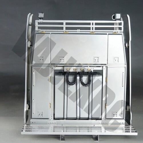 Heavy Metal Equipment Rack Set for 1/14 Scale Tamiya Remote Control Volvo FH12 FH16 Globetrotter 750