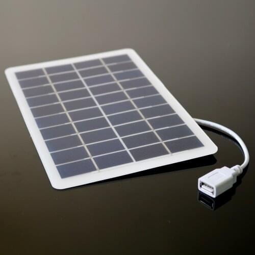 5V 5W 1000mA Outdoor Battery Charger USB Female Output microUSB Port 5 V 5 W Charge Regulators Solar Panel 3.7 V 18650