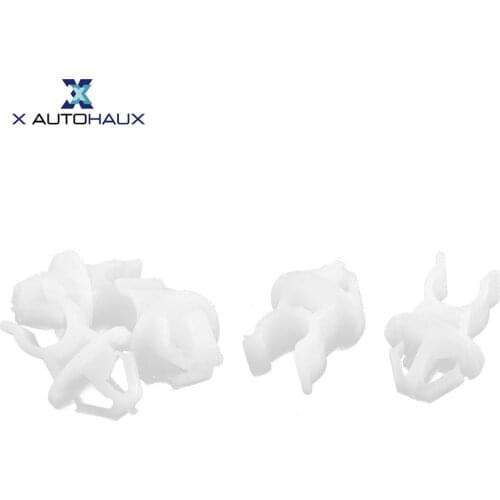 X Autohaux 5Pcs Car 14 X 11Mm Hole White Plastic Hood Prop Rod Support Rivet Clip Head Diameter(max.) 17mm/ 0.7 inches Fastener