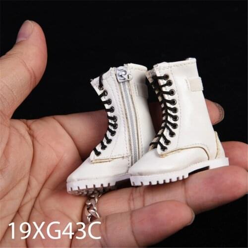 VSTOYS Pre-sale 1/6 19XG43 Female Boots Model Zipper Shoes Fit 12'' Female PH HT Figure Body Black/White/Red in stock