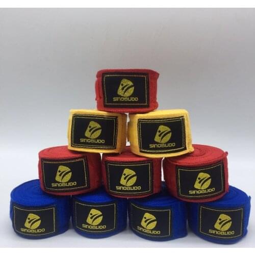 Hot 1 pair 5M Boxing Hand Gloves Wraps Cotton Bandage Punching Hand Wrist Fist Protector Three Colors Children Adult