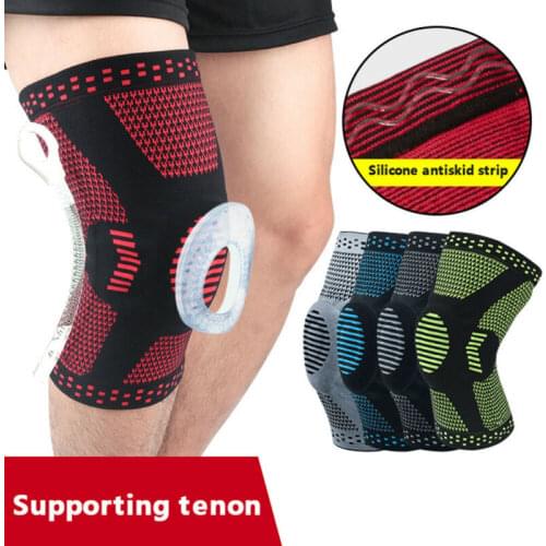 1Pc Elastic Sports Knee Pads Breathable Support Knee Brace Running Fitness Hiking Cycling Knee Protector