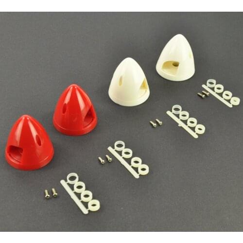 1 pcs Nylon Plastic RC Airplane Prop Propeller Spinner Red / White 1.5" /1.75" / 2" / 2.25"/ 3"/ 3.25" / 3.5" /3.75" / 4"