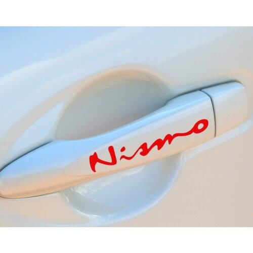 10 Sets OEM NISMO Handle Stickers Decal Car-Styling For Nissan qashqai juke almera x-trail tiida car accessories