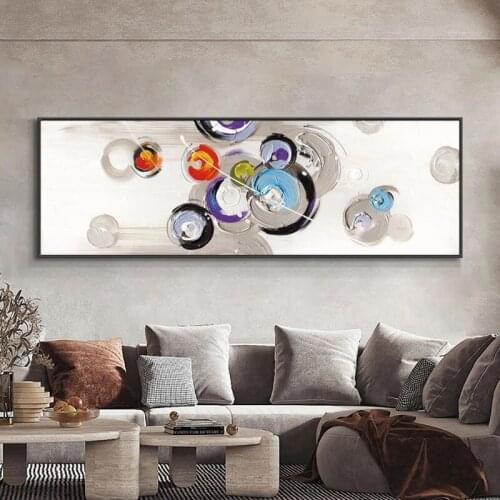 100% Hand Painted Oil Painting On Abstract Minimalist Geometric Painting Canvas Landscape Wall Art Painting For Home Decoration