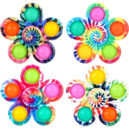 100pcs Antistress Push Bubble Sensory Fidget Toy Box Squishy Finger Stress Reliever Toys for Adult Child Funny Fidget Spinner