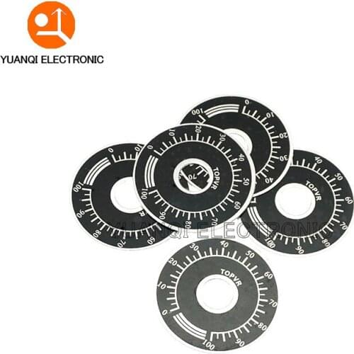 1000pcs 0-100 WTH118 potentiometer knob scale digital scale can be equipped with WX112 TOPVR