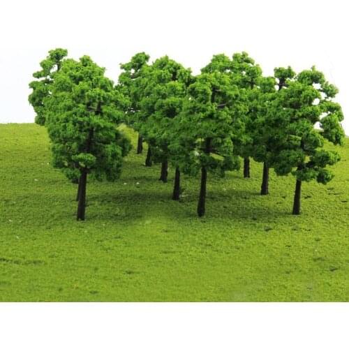 20 Model Trees Train Railroad Diorama Wargame Park Scenery Green Plants Decor Garden Decoration Outdoor Gardening Decoration