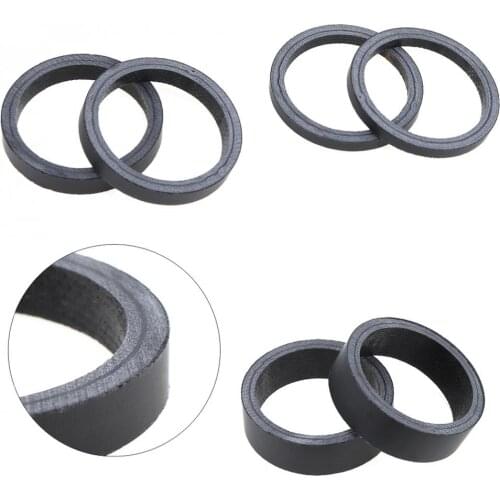 6pcs/lot 1 1/8" UD Matte High Strength Full Carbon Fibre Bike Fork Headset Spacer 3mm 5mm 10mm for Mountain/Road Bicycle