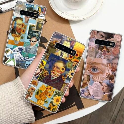 Graffiti Oil Painting Art Van Gogh Silicon Phone Case For Samsung Galaxy A51 A71 A70 A50 A40 A30 A20E A10S A01 A21 A6 A7 A8 A9 P