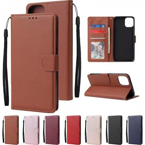 3 card Photo frame Flip Case For iPhone 12 Pro Max mini 11 Pro SE PU Leather Wallet Holder cover for iPhone XR XS 8 7 6 Plus