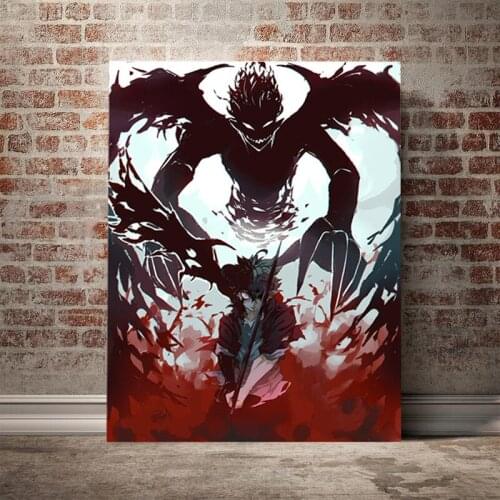 Black Color Anime Japan Dragon Canvas Modular Poster Home Decor Paintings HD Printed Living Room Pictures No Frame Wall Artwork