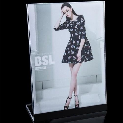 Photo Holder Poster Banner Price Tag Advertising Display Rack Tabletop Sign Stand Snap Frame Pop Table Desktop Table Sign Holder