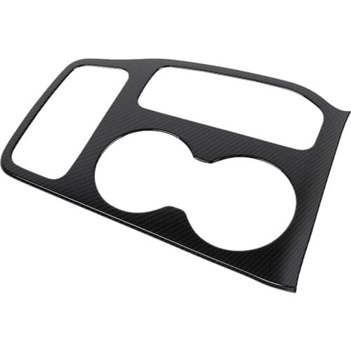 For Jeep Grand Cherokee 2011+ Car Gear Shift Panel Decoration Cover Cup Holder Trim Stickers Accessories