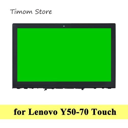 For Lenovo Y50-70 Y50 70 80DT 15.6" Laptop Touch LCD Assembly Frame FHD 1920*1080 UHD 3840*2160 IPS 30pins 5D10J40809 5D10F78838