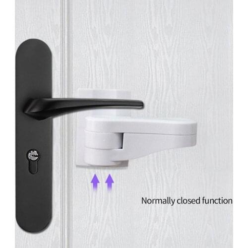 Door lock 4 pieces of 180 degree revolving door lock with adhesive, anti-theft lock childrens bedroom / bathroom / kitchen lock