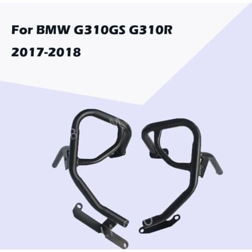 For BMW G310GS G310R 2017-2018 A Set Motorcycle Tank Protector Upper & Lower Carsh Bars Guard Engine Bumper Cover Black