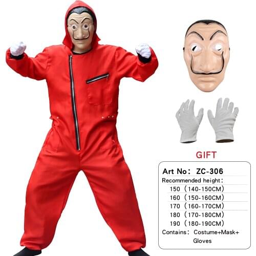 Halloween Movie Salvador Adult Kids Dali The House of Paper La Casa De Papel Hat Cosplay Party Money Heist Costume Face Mask