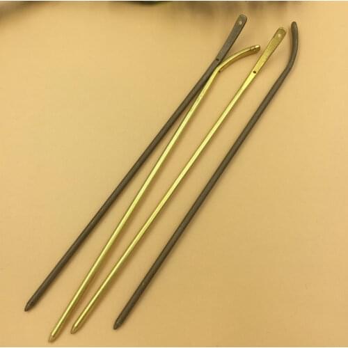 SONGLONG Copper double holes Hairpin stick hair clip accesseries wear finding 2mm*160mm Diy Vintage Jewelry Gold/silver/bronze