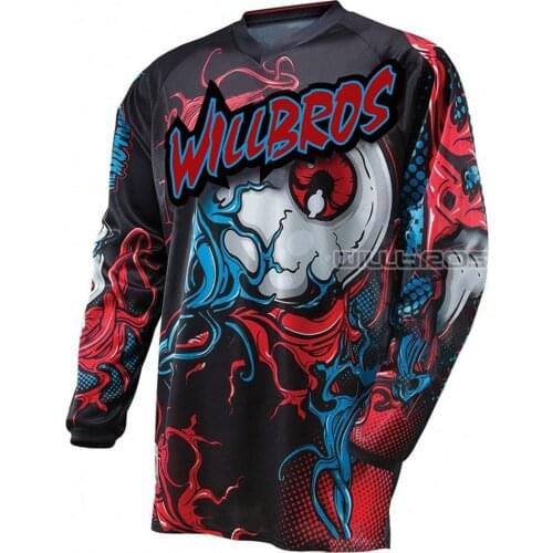 Motocross Jersey Willbros Element Long Sleeve MTB ATV Downhill Bike Cycling Offroad Motor Summer T-shirt Men