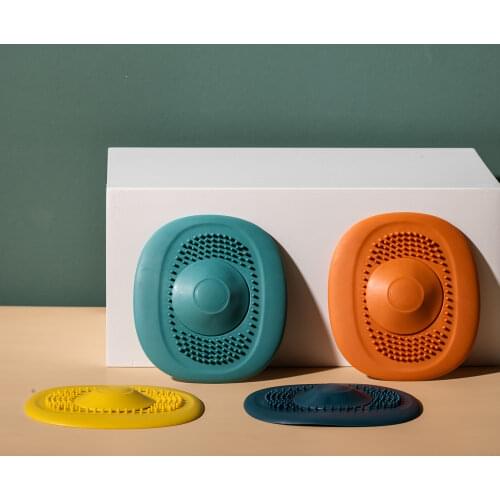 Push-type Floor Drain BathTub Hair Stoppers Kitchen Sink Plug Drain Strainers Hair Stoppers Bathroom Deodorant Plug WaterStopper