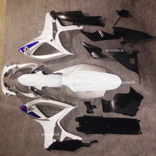New ABS Fairings Kit Fit For SUZUKI GSX-R600 GSX-R750 K6 2006 2007 SUZUKI GSX-R600 750 k6 06 07 Fairings white colour