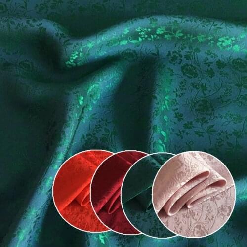 Silk Viscose Dress Material Ethnic Floral Silk Satin 100cm*114cm