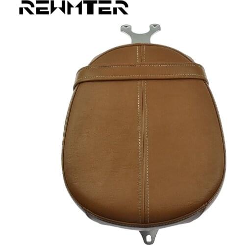 Motorcycle Seat Soft Cafe Racer Seat Motorcycle Rear Leather Passenger Seat Pillion For Indian Scout Respaldo Moto