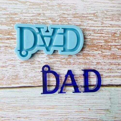 DIY Silicone Dragonfly Gloves Pendant Resin Mold Letter DAD Keychain Balloon Dog Resin Casting Mold Resin Crafting Tools