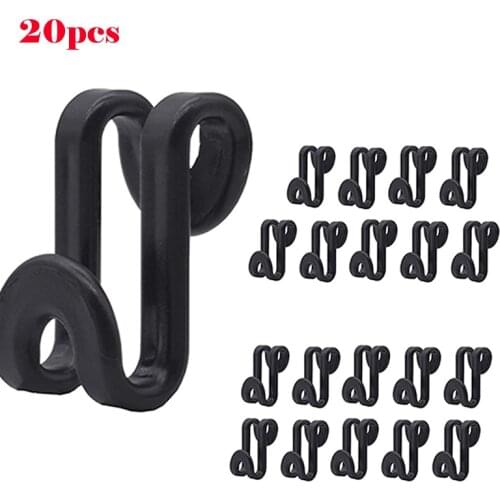 20pcs Clothes Hanger Hook Folding Storage Clothes Rack Wardrobe Hanging Hanger Connection Hook Space Saving Connectors A955