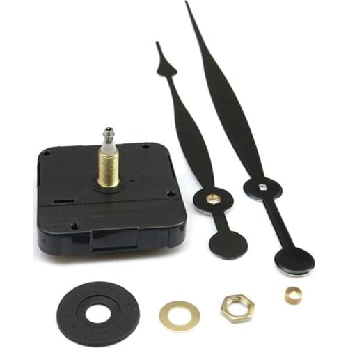 High Torque Long Shaft Silent Clock Movement Mechanism with 2 Different Size Clock Hands Repair Tool Parts Kit