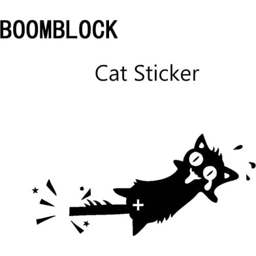 1Pcs Car-styling 3D cat stickers For Toyota Corolla Seat Leon Jeep Renegade Skoda Fabia Rapid Renault Duster Audi A3 Q7