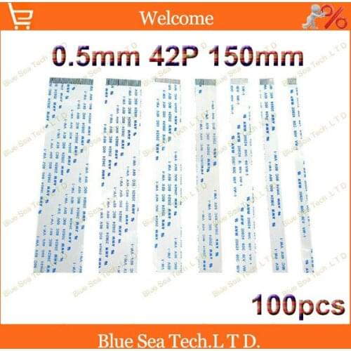 100pcs/lot FFC FPC Flexible Flat Cable 0.5mm pitch 42pin 150mm Isotropy or Anisotropy cable,20624.Welcome custom-made Order