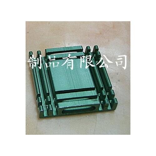 100pcs/lot Thermal radiator oxide green aluminum heat sink 28*5.8*28MM CPU radiator/Routing chip electronic radiator
