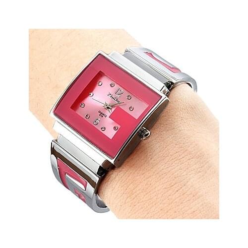 2019 Lady Fashion Womens Watch Quartz Hours Clock Fine Brand Xirhua Dress Bracelet Full Steel Simple Square Girl Birthday Gift