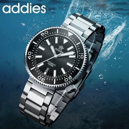 Addiesdive automatic Watches 1000m Waterproof Mechanical Wristwatch BGW9 Luminous Sapphire crystal Ceramic Bezel Diver Watch Men