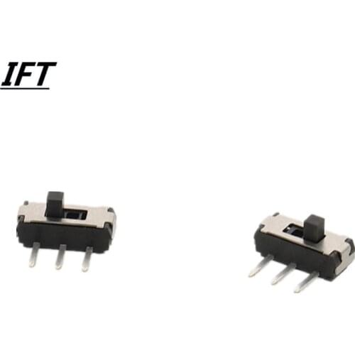 Free shipping 10pcs MSK-12D19 G2 SPDT 1P2T SMD 3 Pin PCB Panel Horizontal Slide Switch S08 Drop ship