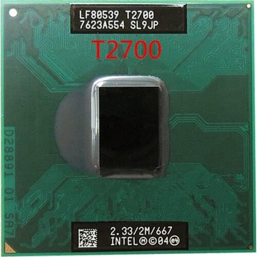 Free shipping Electronic Laptop CPU T2700 2.33/2M/667 SL9JP Official version scrattered pieces